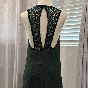 Zara Green Sleeveless Maxi Dress